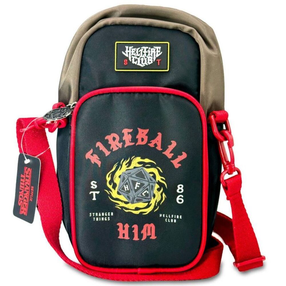 Stranger Things -  Hellfire Club Slim Crossbody Bag Black
